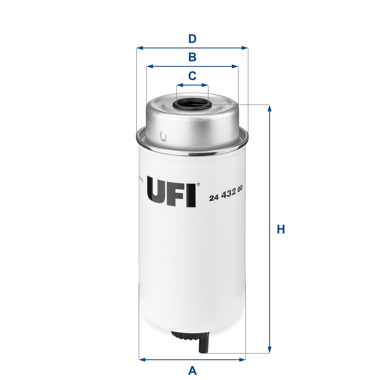 Picture of UFI - 24.432.00 - Fuel filter (Fuel Supply System)