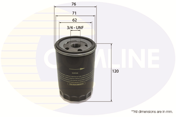 COMLINE - EOF036 - Filter za ulje (Podmazivanje)