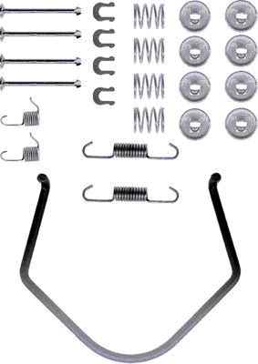 Picture of MINTEX - MBA638 - Accessory Kit, brake shoes (Brake System)