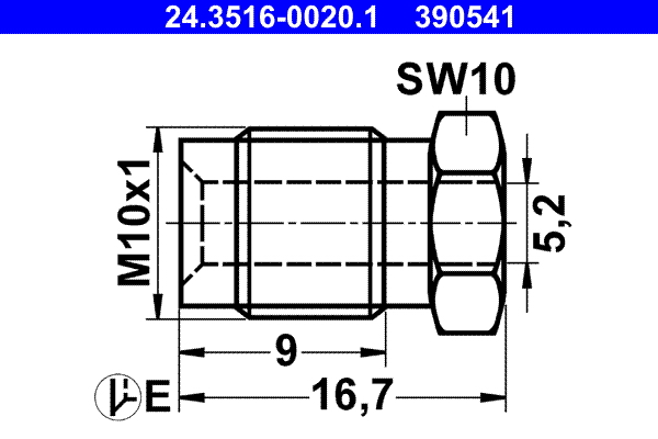 ATE - 24.3516-0020.1 - Slepi zavrtanj (Standardni delovi)