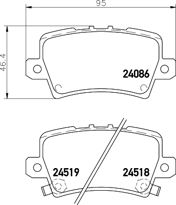 Picture of MINTEX - MDB2770 - Brake Pad Set, disc brake (Brake System)