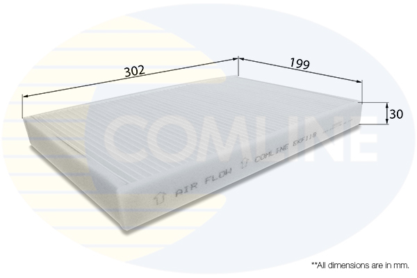 COMLINE - EKF119 - Filter, vazduh unutrašnjeg prostora (Grejanje/ventilacija)
