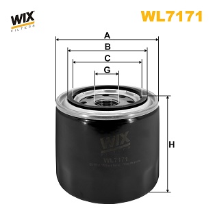 Picture of WIX FILTERS - WL7171 - Oil Filter (Lubrication)