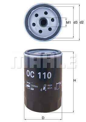KNECHT - OC 110 - Filter za ulje (Podmazivanje)