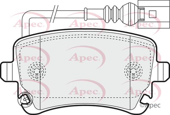Picture of APEC - PAD1352 - Brake Pad Set, disc brake (Braking System)