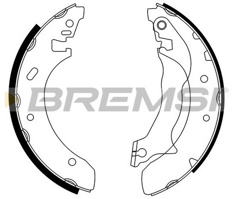 BREMSI - GF0228 - Komplet kočionih papuča (Kočioni uređaj)