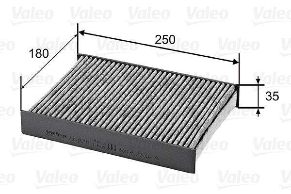 VALEO - 715820 - Filter, vazduh unutrašnjeg prostora (Grejanje/ventilacija)