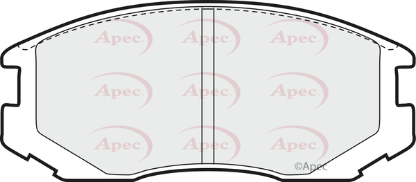 Picture of APEC - PAD913 - Brake Pad Set, disc brake (Braking System)