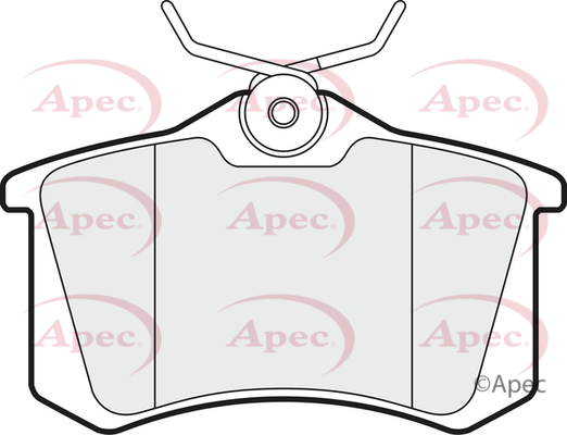Picture of APEC - PAD1020 - Brake Pad Set, disc brake (Braking System)