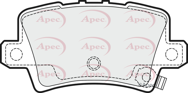 Picture of APEC - PAD1511 - Brake Pad Set, disc brake (Braking System)