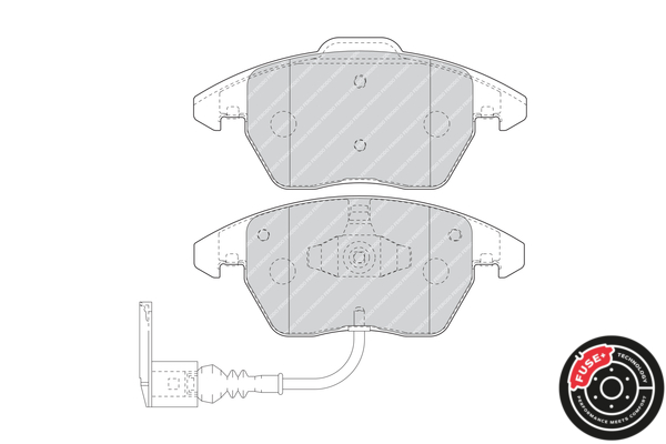 Picture of FERODO - FDB1641 - Brake Pad Set, disc brake (Brake System)