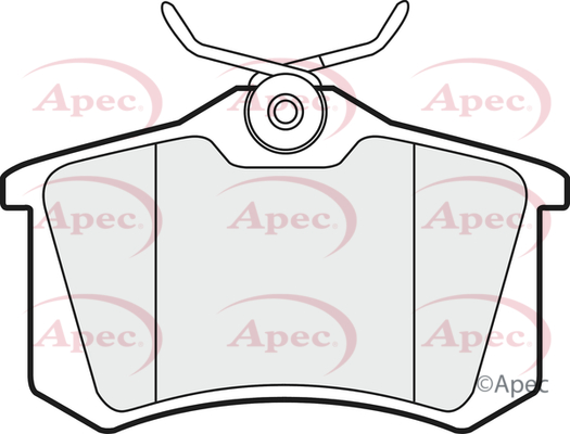 Picture of APEC - PAD1190 - Brake Pad Set, disc brake (Braking System)