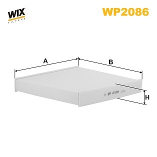 WIX FILTERS - WP2086 - Filter, vazduh unutrašnjeg prostora (Grejanje/ventilacija)