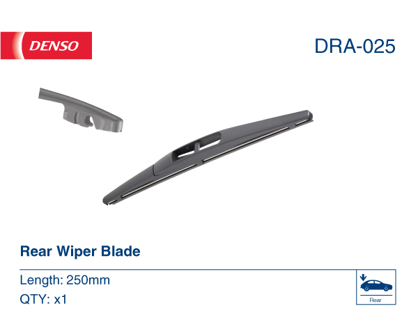 Picture of DENSO - DRA-025 - Wiper Blade (Window Cleaning)
