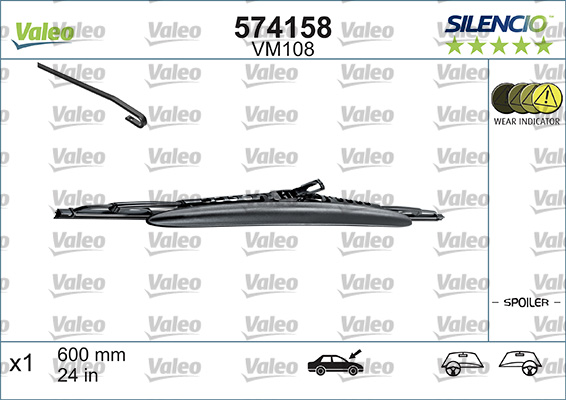 Picture of VALEO - 574158 - Wiper Blade (Window Cleaning)