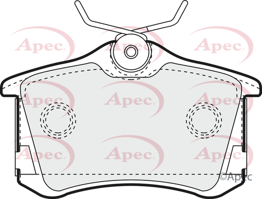 Picture of APEC - PAD1249 - Brake Pad Set, disc brake (Braking System)