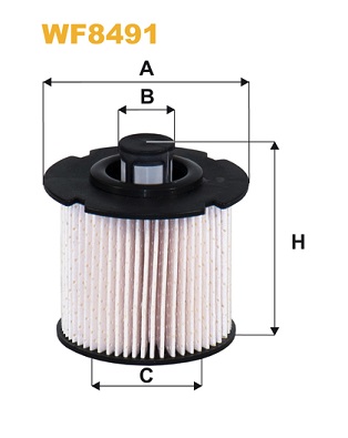 Picture of WIX FILTERS - WF8491 - Fuel filter (Fuel Supply System)