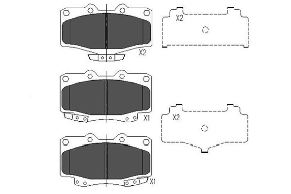 Picture of KAVO PARTS - KBP-9054 - Brake Pad Set, disc brake (Braking System)