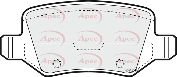 Picture of APEC - PAD1214 - Brake Pad Set, disc brake (Braking System)
