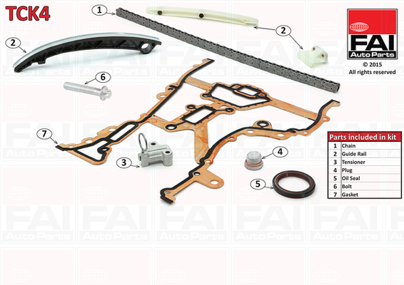 FAI AutoParts - TCK4 - Garnitura razvodnog lanca (Sistem upravljanja motorom)