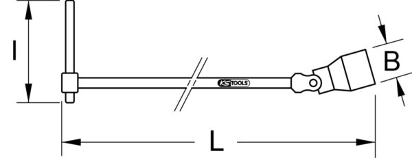 KS TOOLS - 517.1115 - Dvostrani zglobni ključ (Alat, univerzalni)
