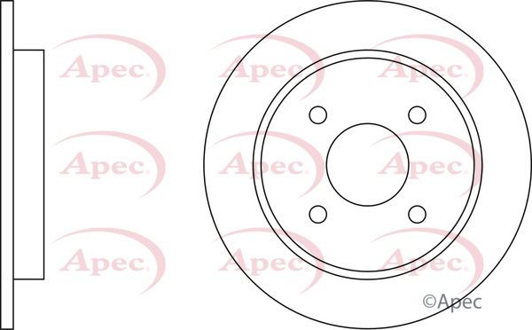 Picture of APEC - DSK607 - Brake Disc (Braking System)