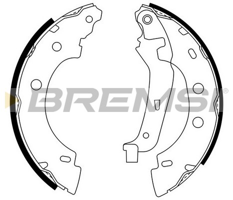 BREMSI - GF0400 - Komplet kočionih papuča (Kočioni uređaj)