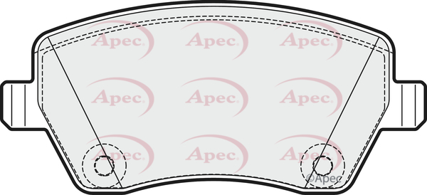 Picture of APEC - PAD1983 - Brake Pad Set, disc brake (Braking System)
