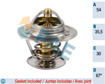 Picture of FAE - 5303987 - Thermostat, coolant (Cooling System)
