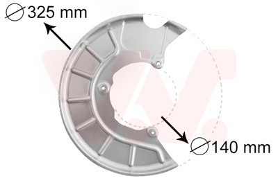 VAN WEZEL - 7622372 - Lim za zaštitu od prskanja, kočioni disk (Kočioni uređaj)