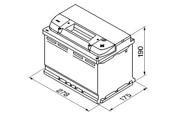 Picture of BOSCH - 0 092 S40 080 - Starter Battery (Starter System)