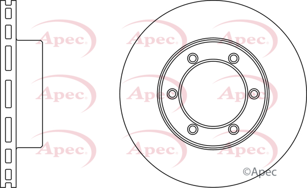Picture of APEC - DSK2074 - Brake Disc (Braking System)