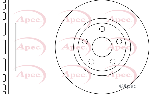 Picture of APEC - DSK2513 - Brake Disc (Braking System)