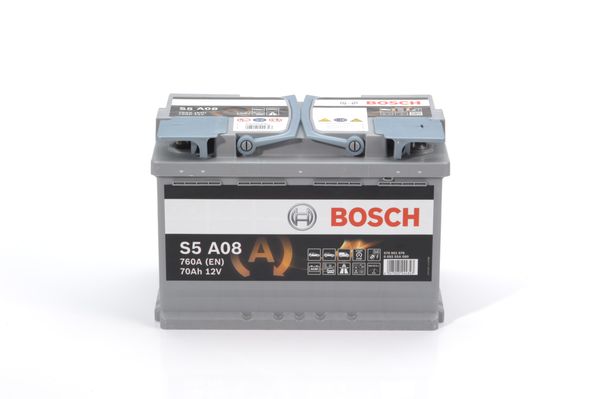 BOSCH, Batterie - S5A08 - 0092 S5A 080, 12V 70Ah