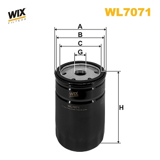 Picture of WIX FILTERS - WL7071 - Oil Filter (Lubrication)