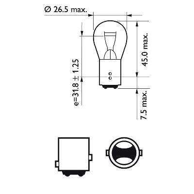 Picture of PHILIPS - 12499LLECOCP - Bulb, indicator (Signal System)
