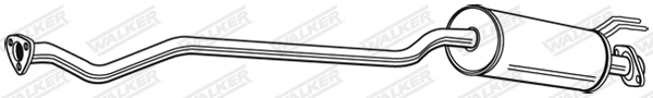 WALKER - 22993 - Srednji izduvni lonac (Izduvni sistem)