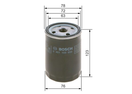 Picture of BOSCH - 0 451 103 033 - Oil Filter (Lubrication)