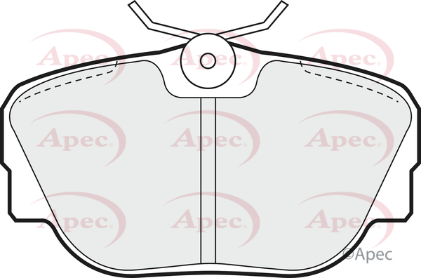 Picture of APEC - PAD558 - Brake Pad Set, disc brake (Braking System)