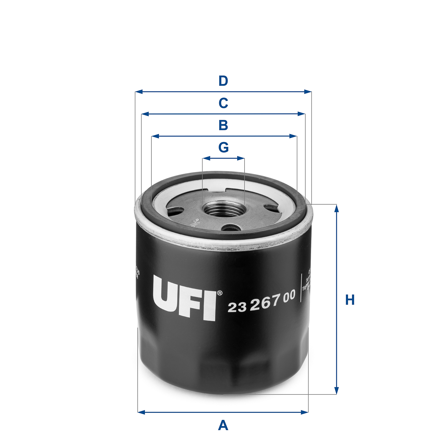 Picture of UFI - 23.267.00 - Oil Filter (Lubrication)