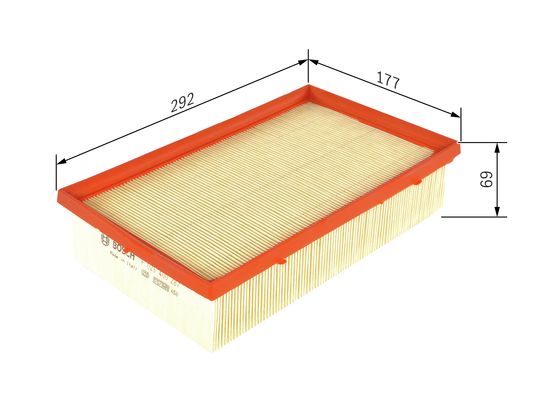 Picture of BOSCH - F 026 400 287 - Air Filter (Air Supply)