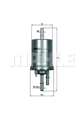 KNECHT - KL 156/3 - Filter za gorivo (Sistem za dovod goriva)