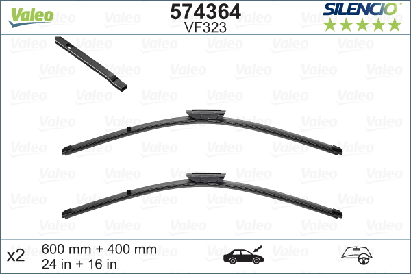 Picture of VALEO - 574364 - Wiper Blade (Window Cleaning)