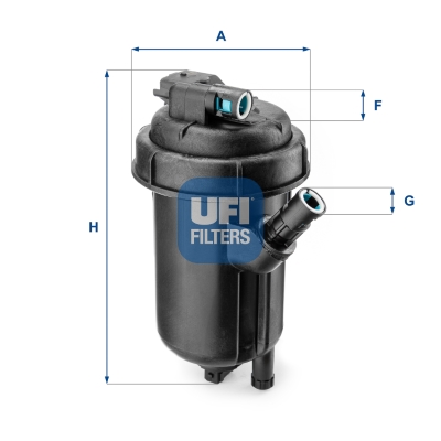 Picture of UFI - 55.125.00 - Fuel filter (Fuel Supply System)