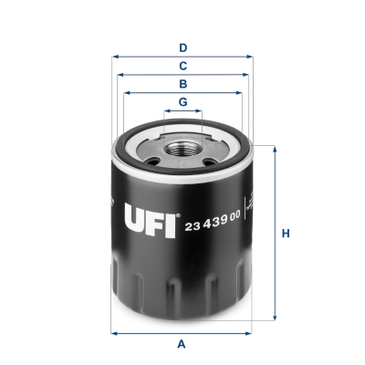 Picture of UFI - 23.439.00 - Oil Filter (Lubrication)