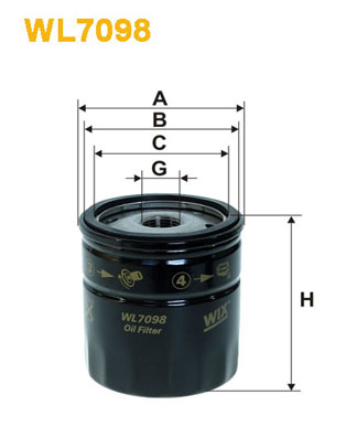 Picture of WIX FILTERS - WL7098 - Oil Filter (Lubrication)