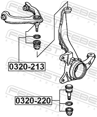 Picture of FEBEST - 0320-213 - Ball Joint (Wheel Suspension)