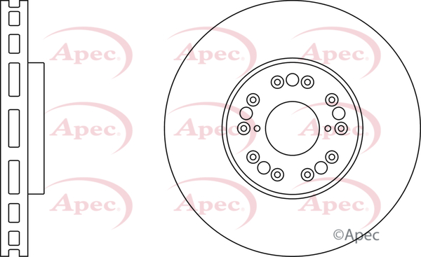 Picture of APEC - DSK316 - Brake Disc (Braking System)