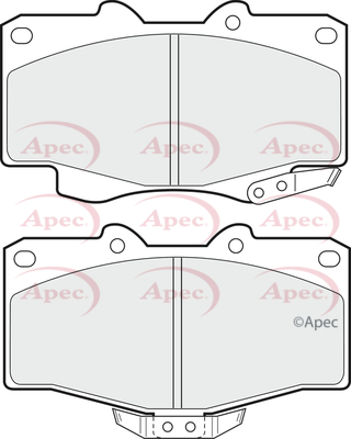 Picture of APEC - PAD703 - Brake Pad Set, disc brake (Braking System)