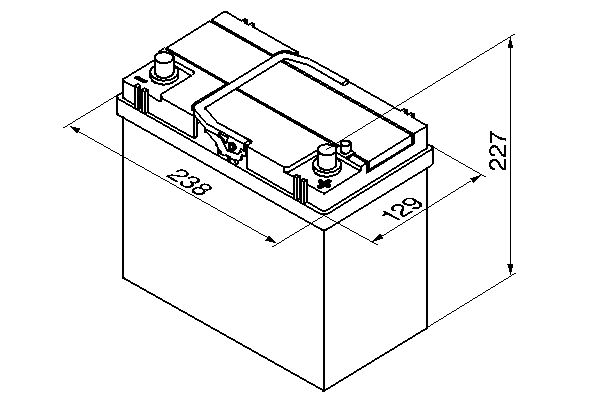 Picture of BOSCH - 0 092 S40 200 - Starter Battery (Starter System)